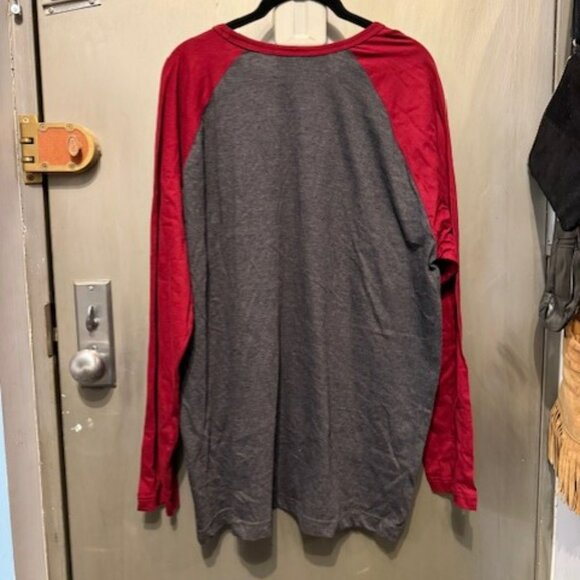 Retro Crew Neck Baseball Shirt, Dynamic Cotton Raglan T Shirt - Picture 12 of 16